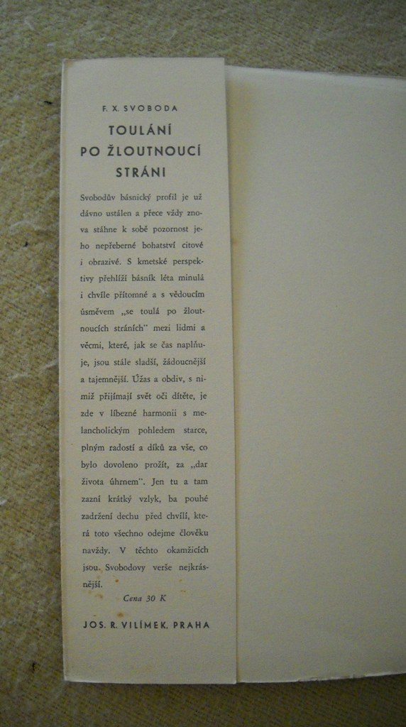 F.X. Svoboda - Toulání po žloutnoucí stráni - 1943