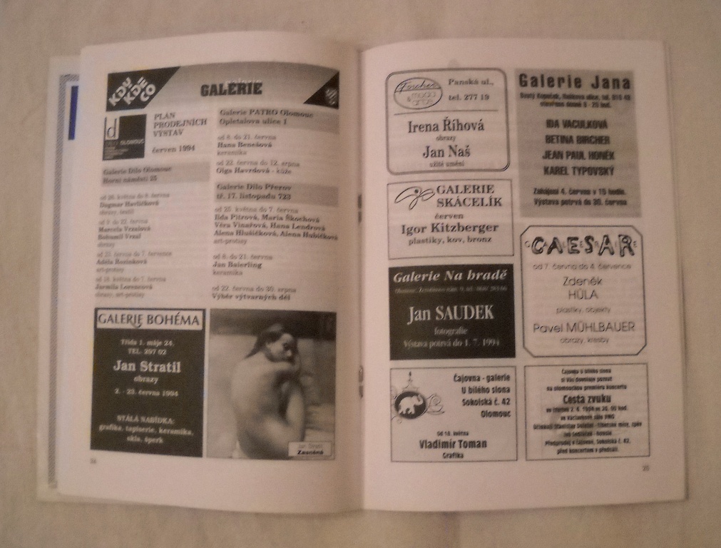 Časopis Kdy-kde-co v Olomouci - červen 1994