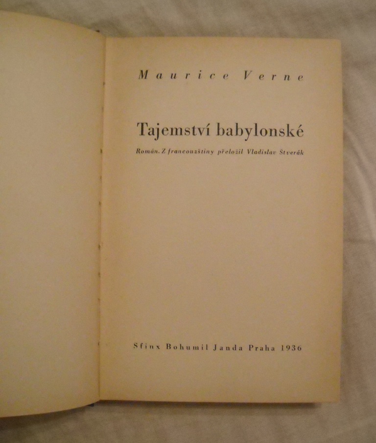 Maurice Verne - Tajemství babylonské - 1936