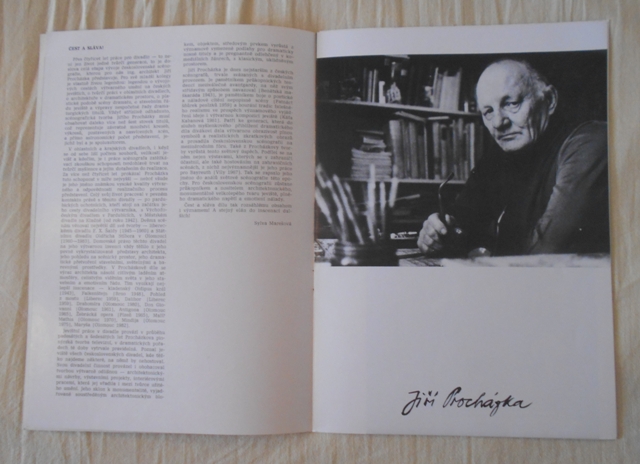 Architekt Jiří Procházka Scénografie 1942/1983 - Olomouc 1983