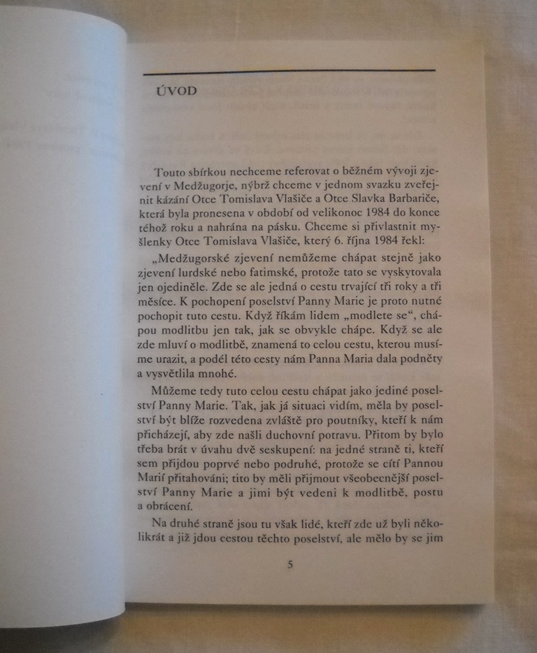Otevřte svá srdce Marii, královně míru - Olomouc 1995