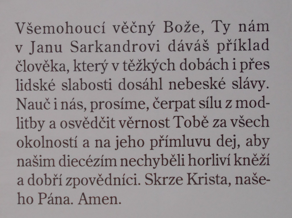 Svatý obrázek Jan Sarkander - M. Florian - Olomouc