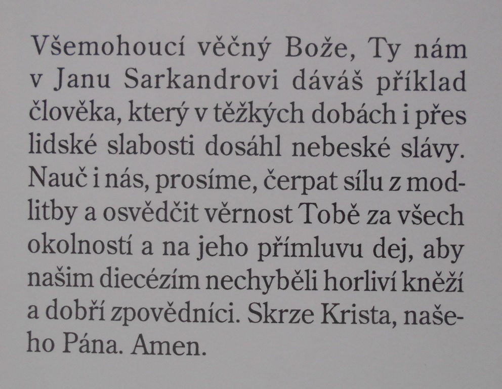 Svatý obrázek Jan Sarkander - S. Rudl - Olomouc