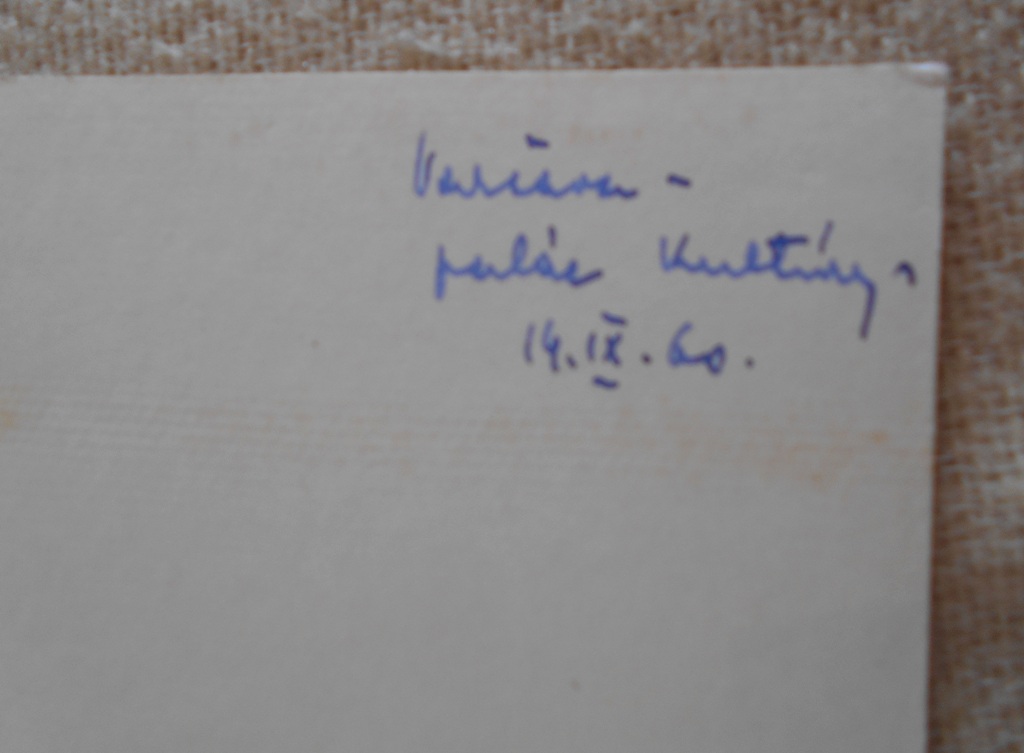 Dobová místopisná fotografie Varšava Palác kultury - září 1960