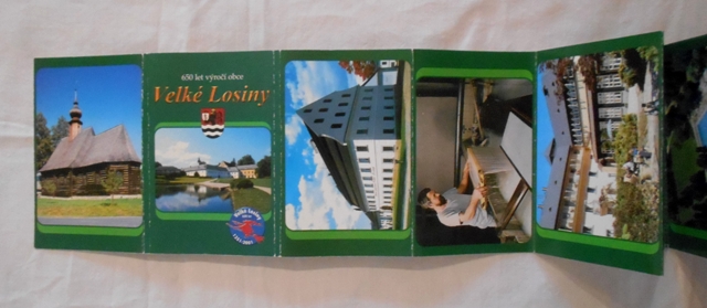 Místopisné leporelo Velké Losiny 650 let - 2001