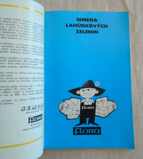 Katalog Sempra ZZS Kroměříž - Flora - 1974