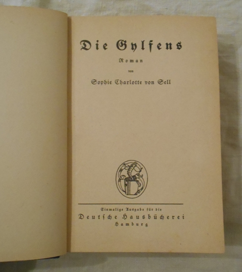 Sophie Charlotte von Sell - Die Gylfens - Hamburg 1929
