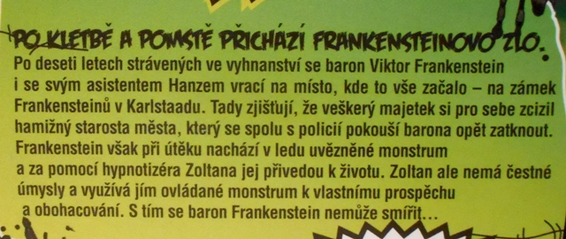 Frankensteinovo zlo - horor - DVD NEVYBALENÉ