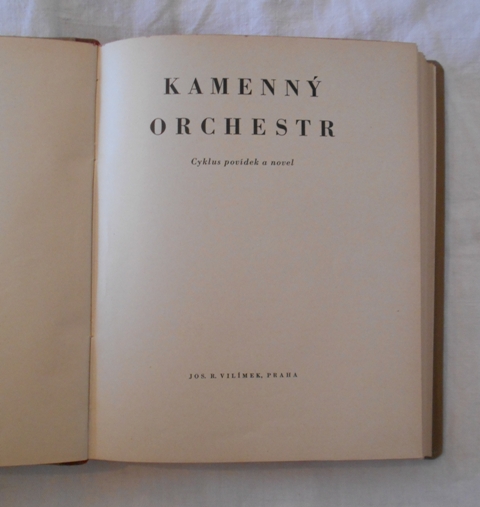 Kamenný orchestr - Cyklus povídek a novel - Vilímek 1944