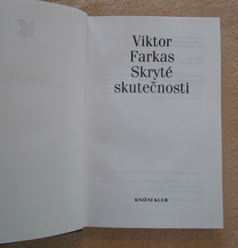 Viktor Farkas - Skryté skutečnosti - 1994