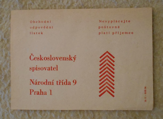 Knižní lístek nakladatelství Československý spisovatel časopis Plamen - 1954