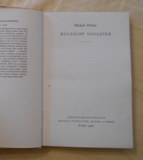 Michail Prišvin - Kouzelný vdoleček - SNKHU 1956