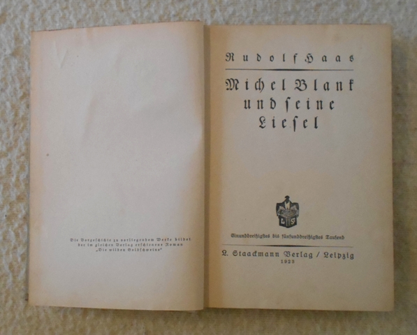 Rudolf Haas - Michel Blant und seine Liesel - Lipsko 1923