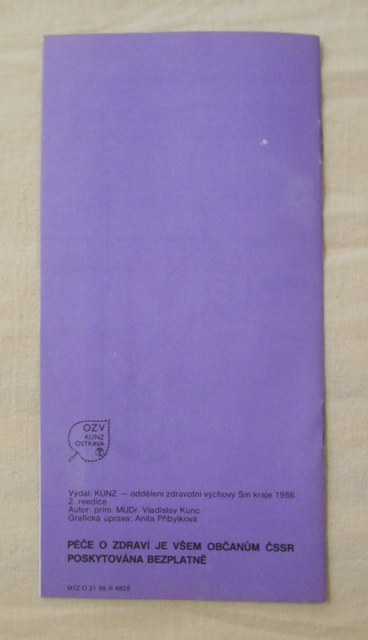 Zdravotnický leták Pokyny pro dýchání z plic do plic - 1986