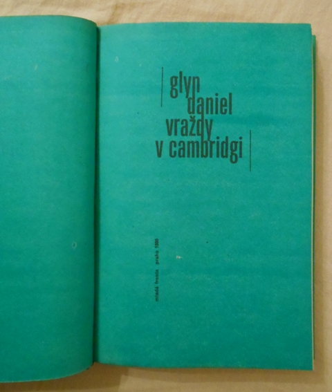 Glyn Daniel - Vraždy v Cambridgi - Smaragd 1980
