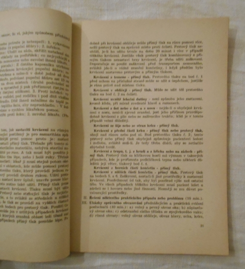 Osnova kursu první pomoci pro mládež od 16 do 18 let - 1949