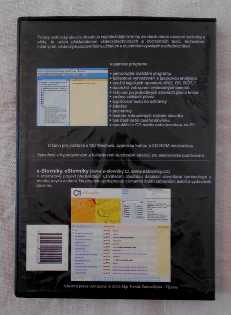 CD Technický slovník polsko-český - TZ-one 2005