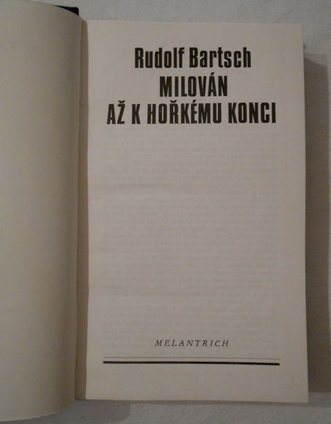 Rudolf Bartsch - Milován až k hořkému konci - 1982