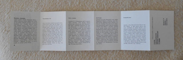 Knižní objednací lístek Krásná literatura výtvarné umění
