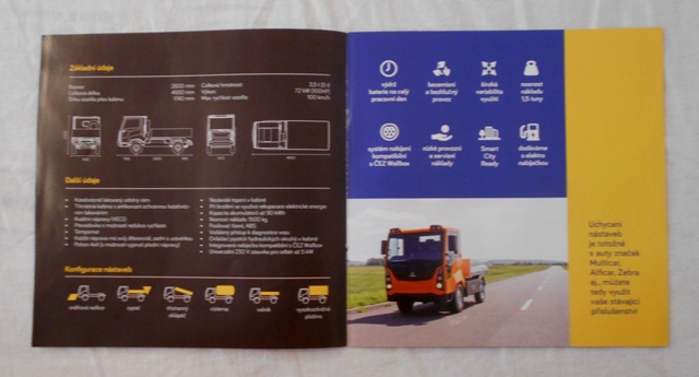 Reklamní prospekt Enviel NWT Group - elektromobil