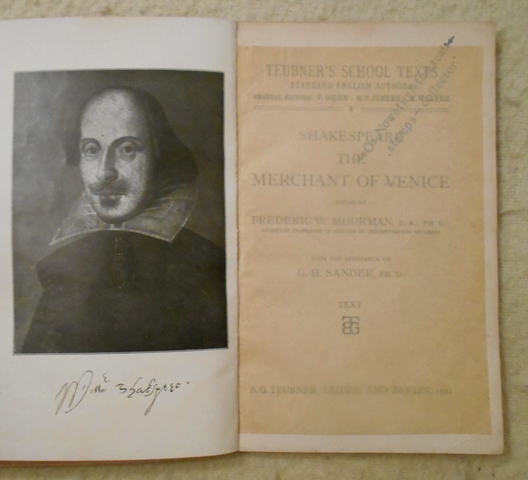 William Shakespeare - The Merchant of Venice - Berlin 1911
