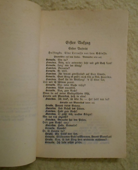 William Shakespeare - Hamlet - Leipzig 1941