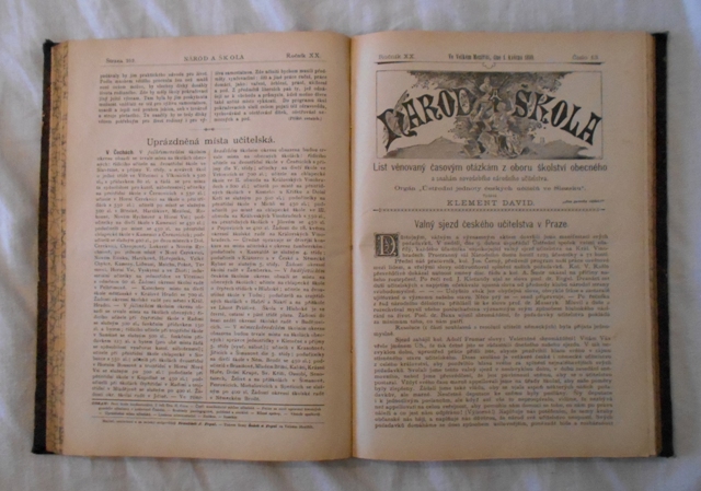 Časopis Národ a Škola ročník XX. rok 1899