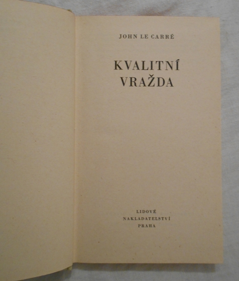John le Carré - Kvalitní vražda - LN 1971