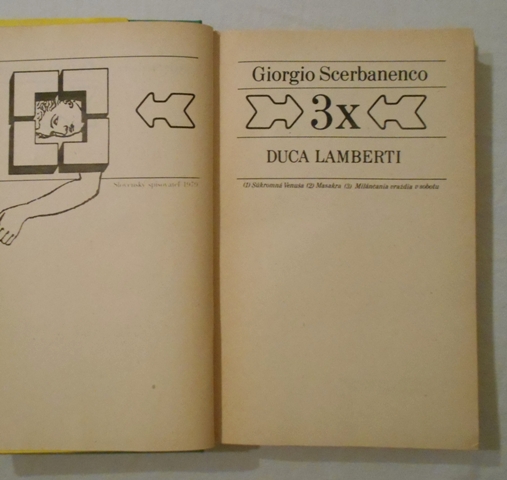 Giorgio Scerbanenco - 3x Duca Lamberti - 1979 / ve slovenštině /