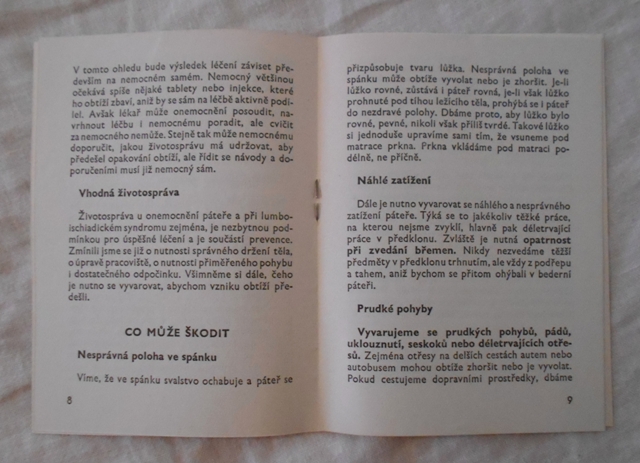 MUDr. Karel Obrda - Lumboischiadický syndrom - 1978