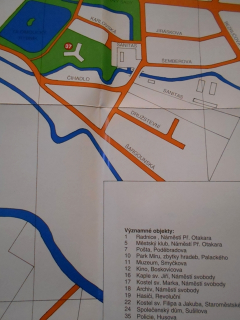 Mapa Litovel - Plán města Litovle