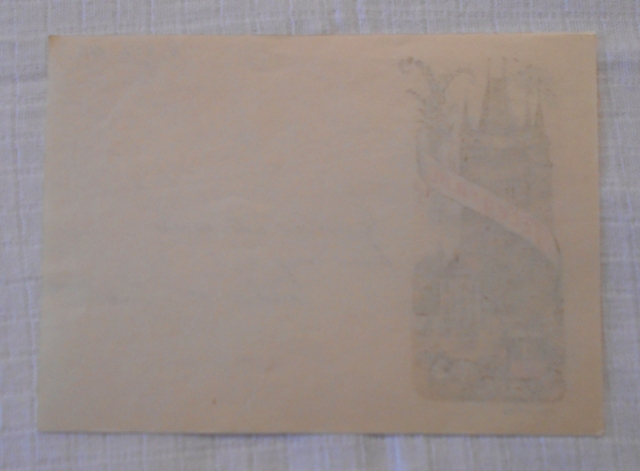 Telegram - V. Kubašta ilustrovaný doručovací formulář použitý - 1956