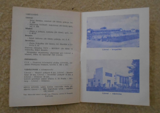 Město Litovel - propagační brožura - 1965