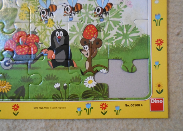 Puzzle - Krteček - Krteček a jahody 15 dílků - Dino Toys 2000