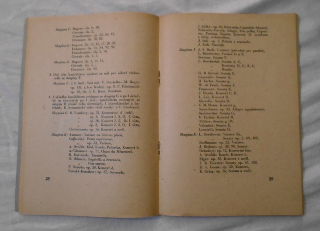 Státní zkoušky z hudby a zpěvu a pohybového umění pro soukromé učitele - 1947