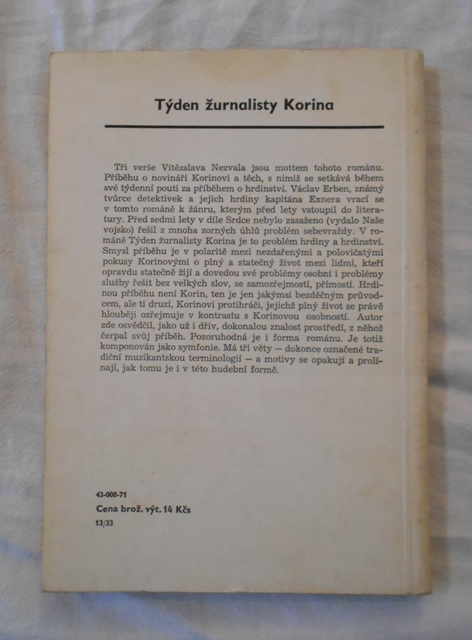 Václav Erben - Týden žurnalisty Korina - 1971