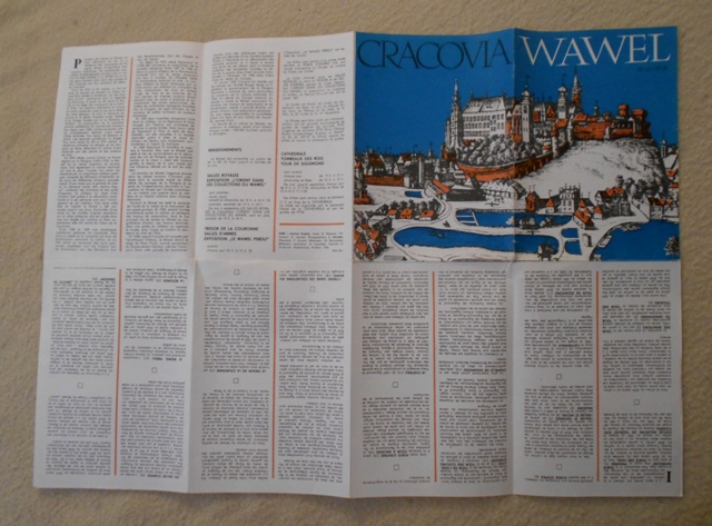 Propagační leták Cracovia Wawel guide / francouzsky /