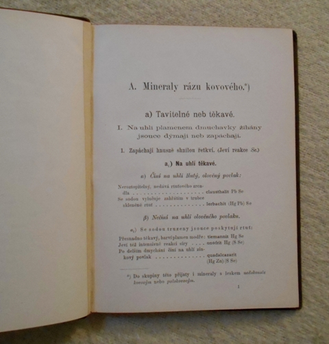 Bohdan Erben - Klíč k určování minerálův - 1894