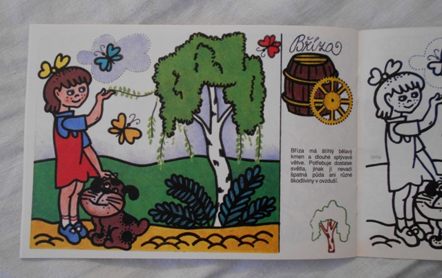 Dětské omalovánky Naše stromy - Česká státní spořitelna 1991