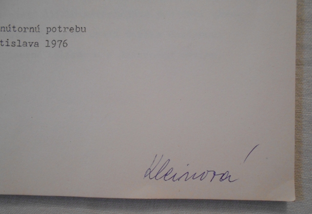 Starostlivosť o deti postihnuté detskou mozgovou obrnou - 1976 - slovensky - s podpisem