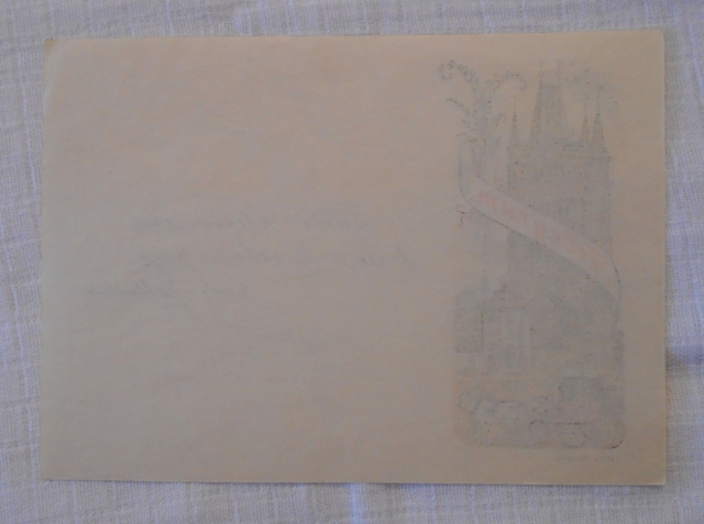 Telegram - V. Kubašta ilustrovaný doručovací formulář použitý - 1956
