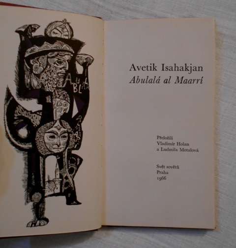 Avetik Isahakjan - Abulalá al Maarrí - 1966