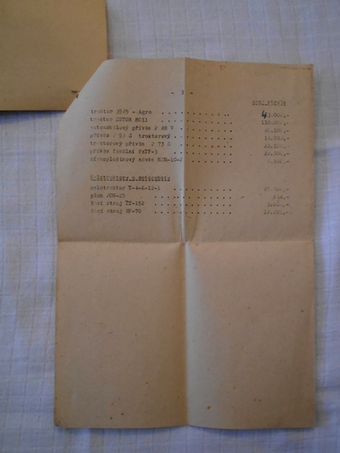 Ceny strojů předváděných při příležitosti XII. Mezinárodního veletrhu Brno 1970