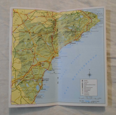 Turistická brožura Costa Blanca Alicante - v němčině