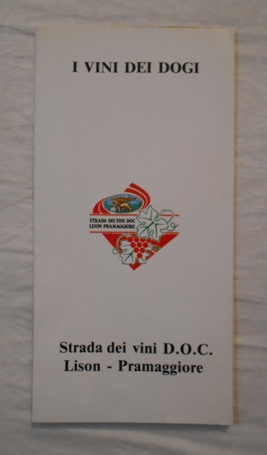 Plakát stylizovaná Mapa I Vinni Dei Dogi Lison - Pramaggiore - barevný skládaný plakát