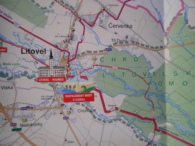 Mapa Mikroregion Litovelsko Turistický průvodce - rok 2006