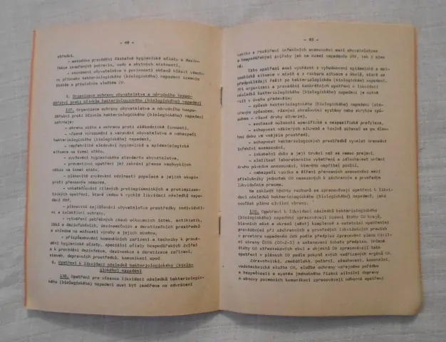 Ochrana proti účinkům bakteriologických ( biologických ) prostředků v Civilní obraně - 1985
