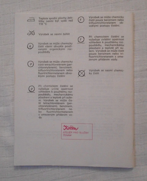 Časopis Abc o oděvních materiálech - Ateliér Květen 127 - číslo 4/1989