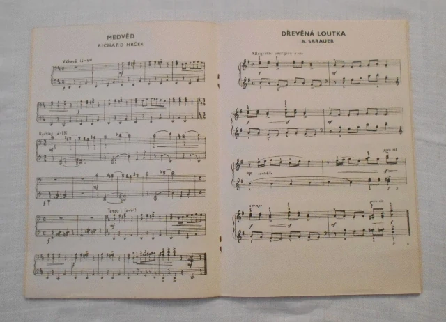 Poslech hudby na mateřských školách Sborník Skladeb - Bruntál 1969