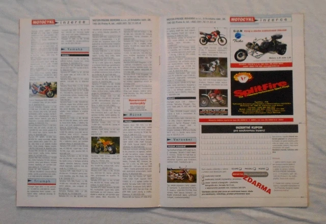 Časopis Motocykl rok 2003 číslo 1 Leden